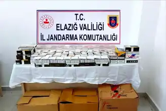 Elazığ'da Bandrolsüz Sigara ve Kurusıkı Tabanca Operasyonu