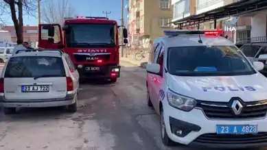 Elazığ'da Ev Yangını Sönmüştür