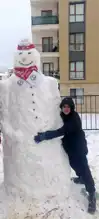 Doğu Anadolu Bölgesinde Kar Keyfi: Kardan Adam Yarışması!
