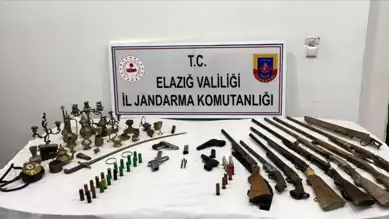 Elazığ'da Büyük Operasyon: Silah ve Tarihi Eser Baskını