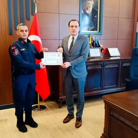 Baskil Jandarması Başarı Belgesi Aldı