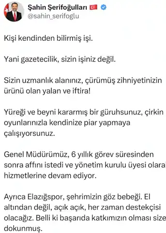 EBUAŞ Genel Müdürü Göktekin İstifa Etti