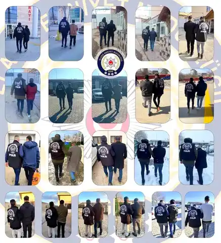 Elazığ'da 105 Şüpheli Tutuklama Operasyonu