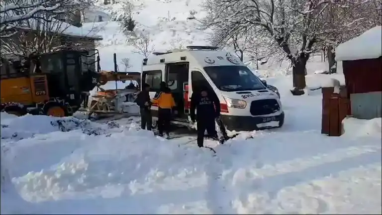 Elazığ'da Kapanan Yol, Hastayı Ölümden Kurtardı