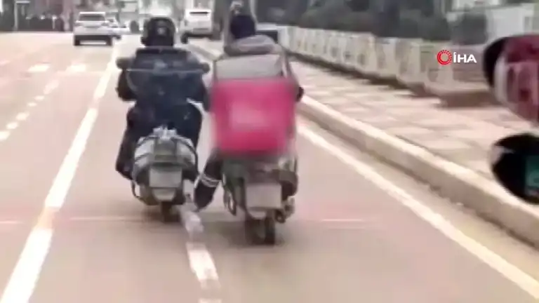 Elazığ'da Motokuryelerin Tehlikeli Oyunu!