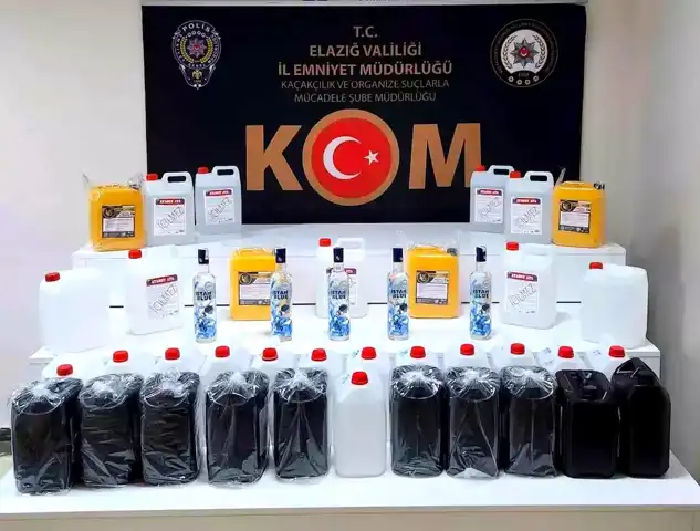 Elazığ'da Sahte Alkol Baskını: 11 Gözaltı