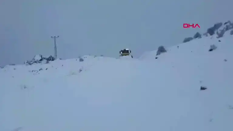 Elazığ'da Kar Yağışı 106 Köy Yolunu Kapatı