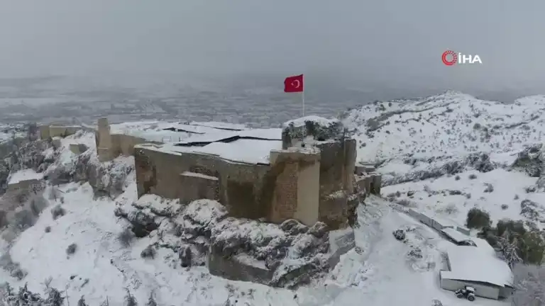 Harput'ta Büyülü Kar Manzarası