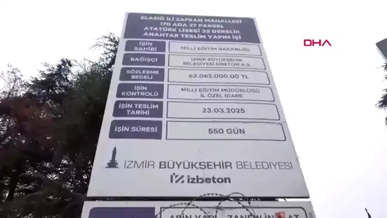 Elazığ Atatürk Lisesi İnşası Yarım Kaldı!